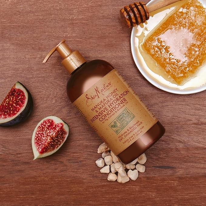 SheaMoisture Conditioner Intensive Hydration for Dry, Damaged Hair Manuka Honey and Mafura Oil to Nourish and Soften Hair 13 oz-VivaGrace Women