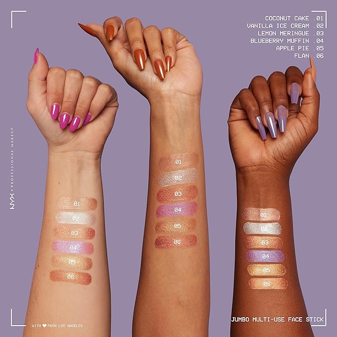 NYX PROFESSIONAL MAKEUP, Jumbo Multi-Use Face Highlighter Stick - Apple Pie-VivaGrace Women