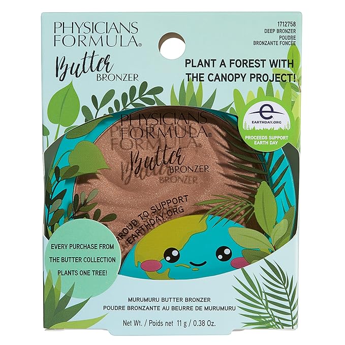 Physicians Formula Earth Day Butter Bronzer Deep Bronzer, Clean Beauty, Dermatologist Tested, Vegan, Cruelty-Free-VivaGrace Women