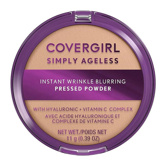 Covergirl Simply Ageless Instant Wrinkle Blurring Pressed Powder, Classic Ivory, 0.39 Oz-VivaGrace Women