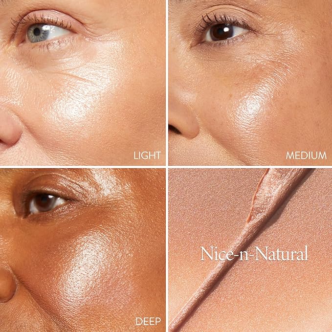 LAURA GELLER NEW YORK The Wonder Balm Complexion Enhancer - Hydrating Weightless Subtle Hint of Color + Glow for Mature Skin - Vegan Squalane - Apply to Cheeks & Lips (01 Nice-n-Natural)-VivaGrace Women