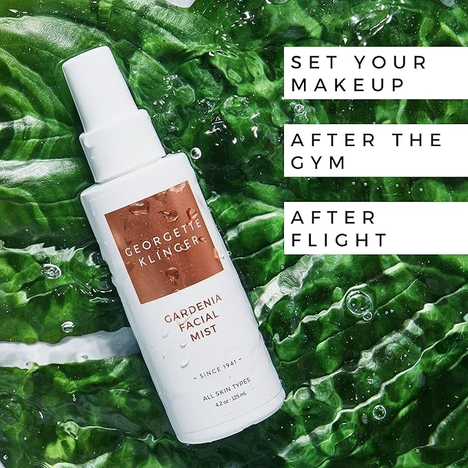 Georgette Klinger Gardenia Facial Mist - Collagen-Infused Face Spray, Long-Lasting Makeup, Hydration for Dewy and Smooth Skin, Anti Aging for All Skin Types- 4.2 oz-VivaGrace Women