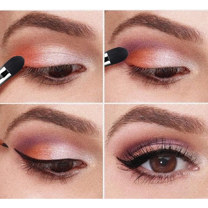 Professional Shader Eyeshadow Brush, EIGSHOW Flat Tapered Blending Brush with Dense Soft Bristles for Eye Shadow Application, for Cream Powder (E801)-VivaGrace Women