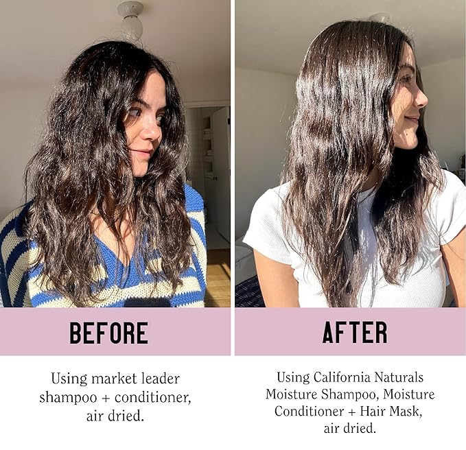 California Naturals Deep Repair Hair Mask, Paraben and Sulfate Free, Deep Conditioner for Dry, Damaged Hair, Nautral, Vegan, Hydrating and Conditioning, For Curly, Frizzy, All Hair Types, 12 fl oz-VivaGrace Women