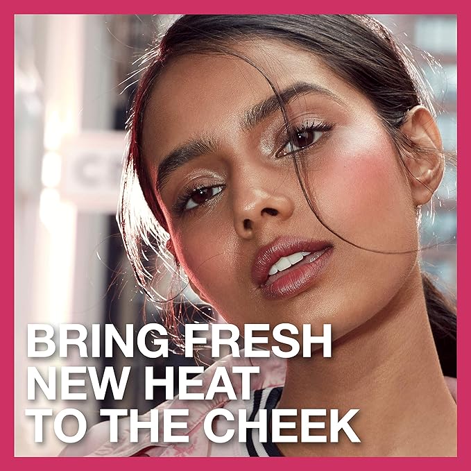 Maybelline Cheek Heat Gel-Cream Blush Makeup, lightweight, Breathable Feel, Sheer Flush Of Color, Natural-Looking, Dewy Finish, Oil-Free, Rose Flush, 1 Count-VivaGrace Women