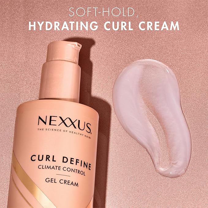 Nexxus Climate Control Gel Cream Curl Define for Cashmere Curls, with StyleProtect Technology 8 oz-VivaGrace Women