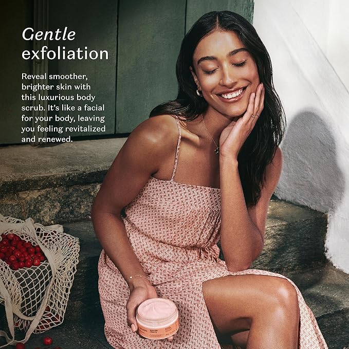 Nativa SPA by O Boticario Acerola Cherry Renewing Body Scrub, Gentle Exfoliation for Smooth, Radiant Skin, 7.05 Ounce (200g)-VivaGrace Women