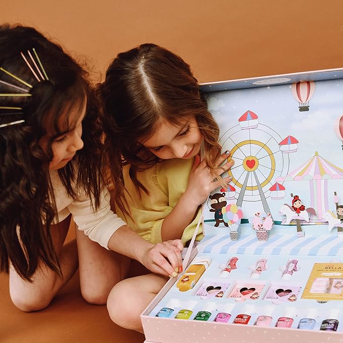 MISS NELLA Pop-up Beauty Suitcase, Nails and Accessories Set, Perfect for Children and Teens, Great for Parties and Sleepovers- Kid Friendly and Non-Toxic-VivaGrace Women