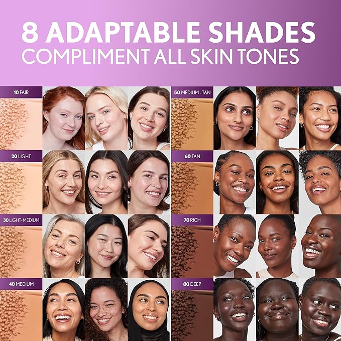 Covergirl Simply Ageless Skin Perfector Essence Foundation, 50 Medium-Tan, Tinted Skin Perfector, Skincare Makeup Hybrid, Sheer Tint, Radiant Finish, Skin-Like Finish, Vegan Formula, 1.0oz-VivaGrace Women