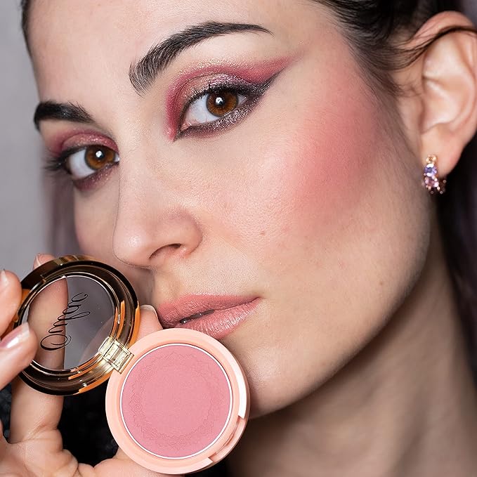 OULAC Blush Makeup Powder Mauve| Natural Matte Blush Cool Tone Skin Light Meidum | Buildable & Light Weight Smooth| Cruelty-Free Blush Vegan | 4.8g 11 Fatal Seduction (Mauve Wood Color)-VivaGrace Women