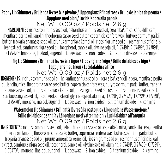 Burt's Bees Lip Balm Spring Gifts, 3 Nourishing Lip Care Shimmers for All Day Glow, Kissable Color Spring Gift Set -Peony, Fig & Rhubarb (Packaging May Vary)-VivaGrace Women