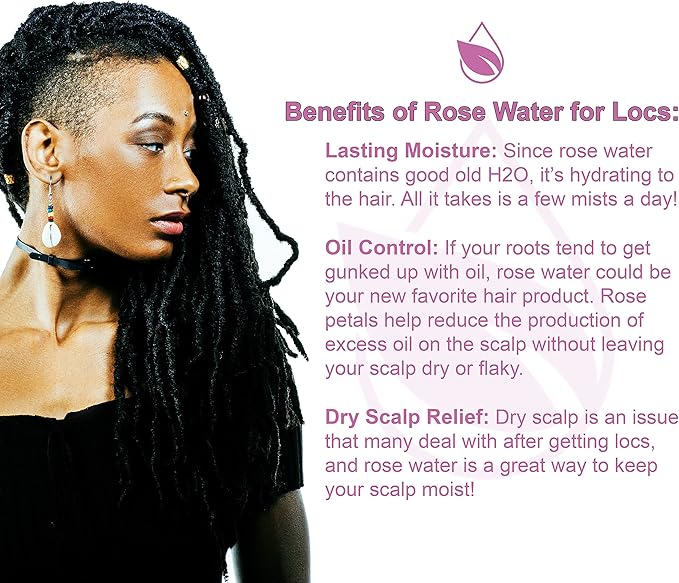 32 oz Rose Hydrosol Water – 100% Pure Rosewater Spray Mist Bulk – Hydrating Face Toner Rose Water for Skin and Hair Linen Spray for Sheets Room Freshener Body Spray Refill by Organic Pure Oil-VivaGrace Women