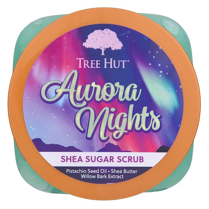 Tree Hut Aurora Nights Shea Sugar Scrub | Exfoliating Body Scrub Removes Dead, Dry Skin for a Soft & Hydrated Feel | Nourishing Essential Body Care | 18 fl oz.-VivaGrace Women