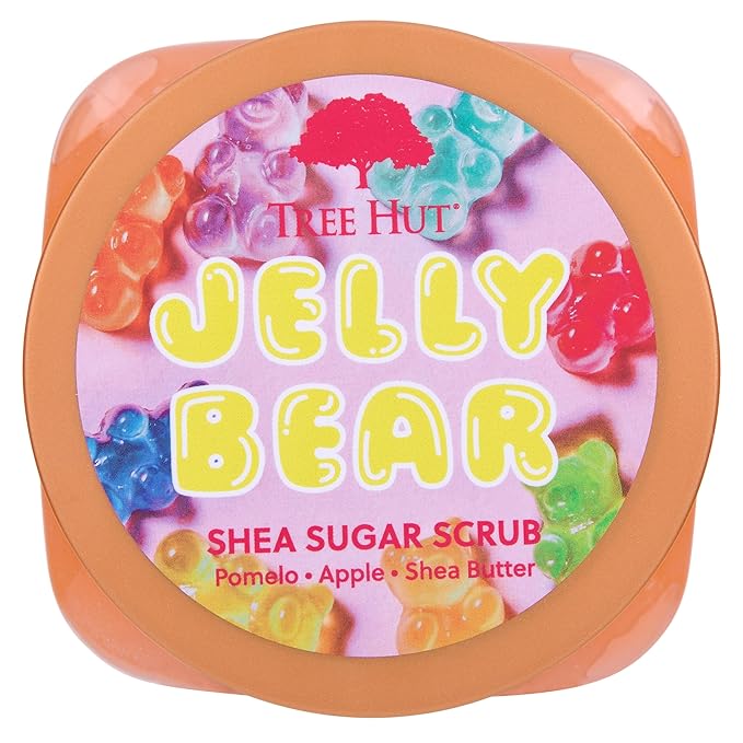 Tree Hut Jelly Bear Shea Sugar Scrub | Exfoliating Body Scrub Removes Dead, Dry Skin for a Soft & Hydrated Feel | Nourishing Essential Body Care | 18 fl oz.-VivaGrace Women