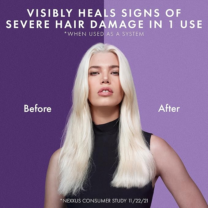 Nexxus Keraphix Shampoo With ProteinFusion for Damaged Hair Keratin Protein, Black Rice, Silicone-Free 33.8 oz-VivaGrace Women