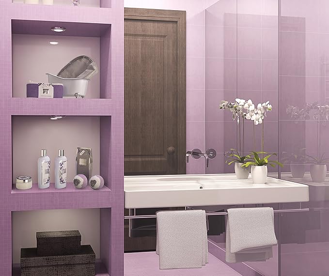 Bath Gift Basket Set for Women: Relaxing at Home Spa Kit Scented - Lavender and Jasmine with Large Bath Bombs, Salts, Shower Gel, Body Butter Lotion, Bath Oil, Bubble Bath, Loofah & More-VivaGrace Women