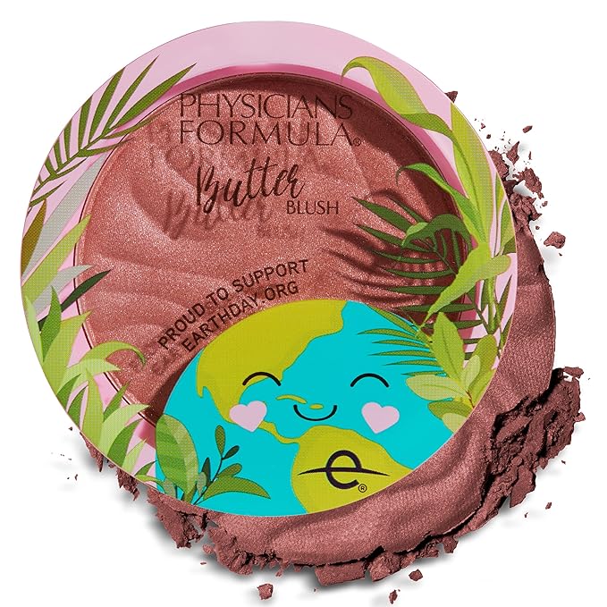 Physicians Formula Earth Day Butter Blush Powder Saucy Mauve, Clean Beauty, Dermatologist Tested, Vegan, Cruelty-Free-VivaGrace Women