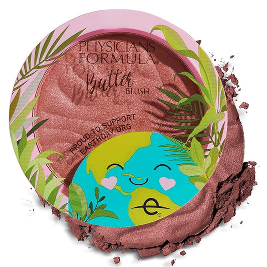Physicians Formula Earth Day Butter Blush Powder Saucy Mauve, Clean Beauty, Dermatologist Tested, Vegan, Cruelty-Free-VivaGrace Women