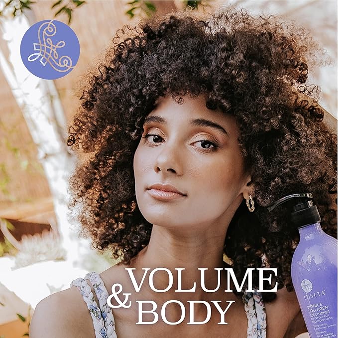 Luseta Biotin Shampoo and Conditioner for Hair - Thickening Shampoo for Thinning Hair - Infused with Argan Oil to Repair Damaged Dry Hair - Sulfate Free Paraben Free-2 x 16.9 fl oz-VivaGrace Women