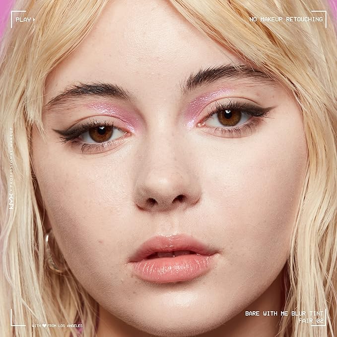 NYX PROFESSIONAL MAKEUP Bare With Me Blur Skin Tint Foundation Make Up with Matcha, Glycerin & Niacinamide - Fair-VivaGrace Women