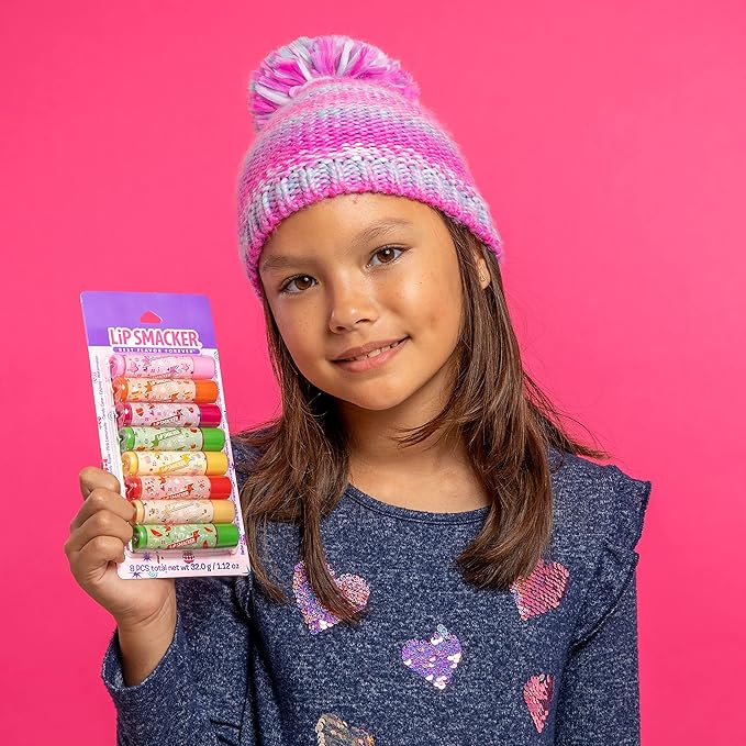 Lip Smacker Holiday Original & Best - 8 Moisturizing Lip Balms, Hydrating & Protecting, Fun Assortment - Vegan - Holiday Original & Best-VivaGrace Women