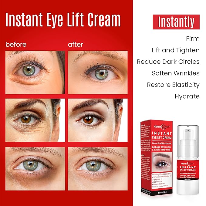 Rapid Reduction Eye Cream - Eye Cream Anti Aging Treatment for Dark Circles - Instant Under Eye Cream - Advanced Peptide Skin Tightening Formula - Instantly Removes Puffiness Wrinkles 20ml-VivaGrace Women