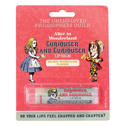 Alice in Wonderland Curioser and Curioser Lip Balm Tube, Orange Marmalade Flavored - Cruelty-Free and Made in the USA with Natural and Imported Ingredients-VivaGrace Women