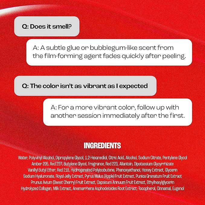 Rouge Star Plumping Lip Tattoo (0.17 oz) - 72-HR Long Lasting Waterproof Peel Off Lip Stain - Transfer-Proof, Non -Sticky Hydrating Matte Lip Tint Tattoo (Classic Red)-VivaGrace Women