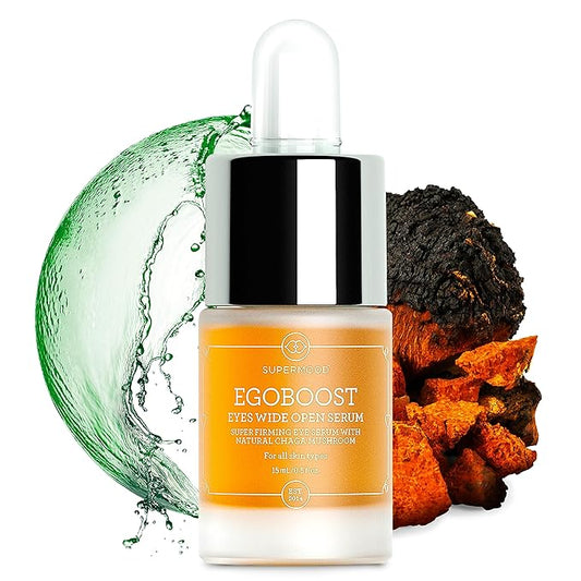 Egoboost Eye Serum - Eye Serum for Dark Circles and Puffiness, Hydrating Serum, Bright and Tight Eye Serum in Facial Skin Care Products, Mushroom Extract Eye Serum for Wrinkles-VivaGrace Women