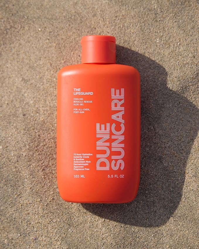 The Lifeguard Aloe Vera Sunburn Gel – After Sun Protection for Sunburn Relief with Minty Cooling – Fast-Absorbing Formula for Sun-Exposed Skin – Vegan, Non-Sticky, Hydrating Formula (5.5 Fl Oz)-VivaGrace Women