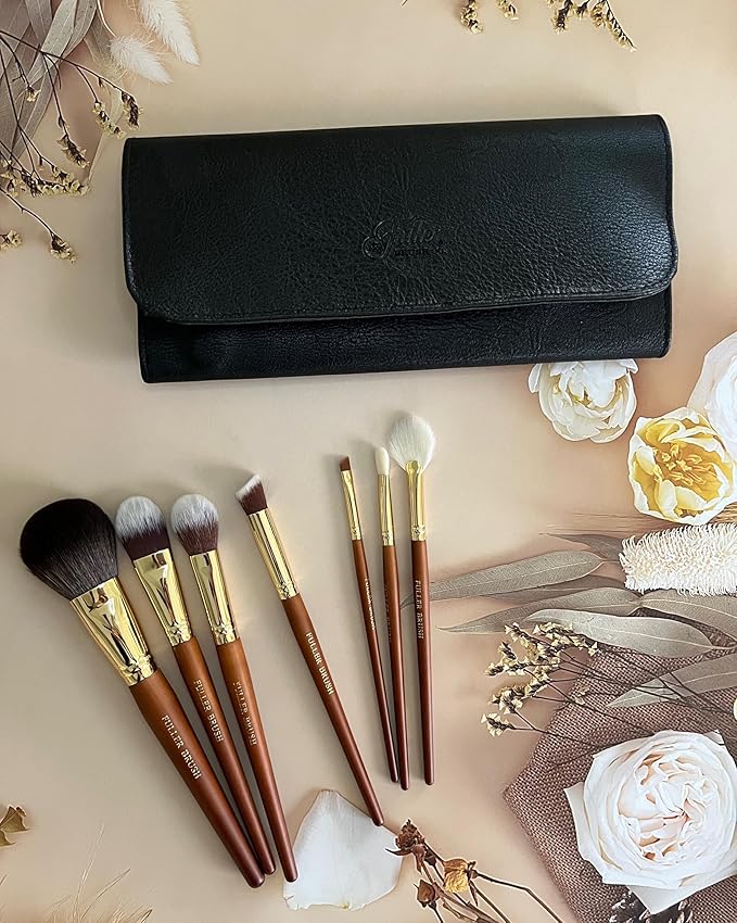 Fuller Cosmetic Brush & Bag Set (Set of 7 Brushes)-VivaGrace Women
