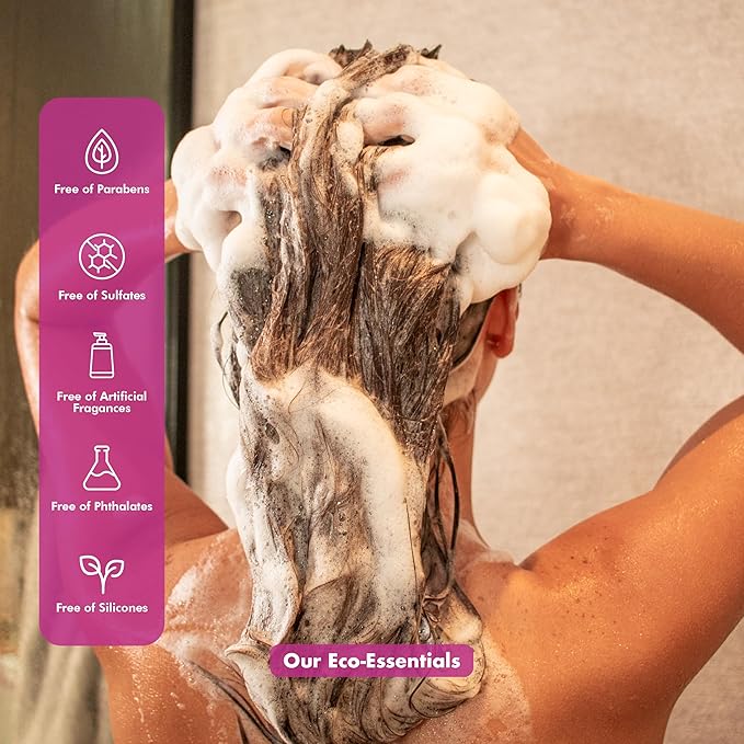 Vitamin B5 Shampoo & Conditioner Bar Set Bundle – Citrus Essential Oils + Argan Oil – Volumizing, Nourishing & Strengthening – Sulfate & Paraben Free – 7.8oz-VivaGrace Women