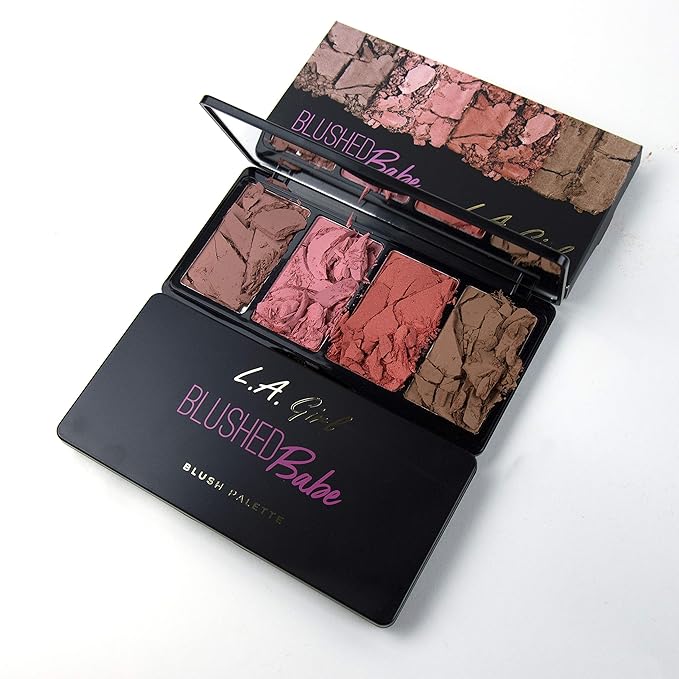 L.A. Girl Fanatic Blush Palette, Blushed Babe Pinks, 1 oz-VivaGrace Women