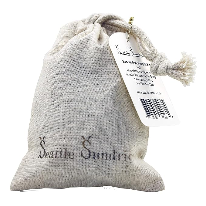 Smooch Stick All Natural Lip Balm Set for Women, Men & Kids with Beeswax & Shea Butter - Fruit, Floral, Herbal Flavors Variety Pack - Small Gift Idea - Seattle Sundries-VivaGrace Women