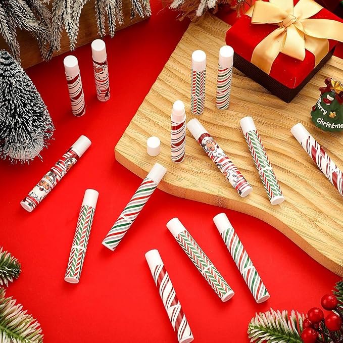 24 Pcs Bible verse Lip Balm Moisturizing 0.07 oz Lip Care Product Bulk Christian Gift with Inspirational Scripture for Women Faith Religious Happy Moment Praise Friend Teacher Worker Employee-VivaGrace Women