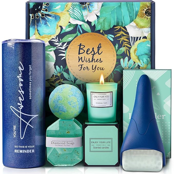 Gifts for Women, Self Care Gift, Relaxing Spa Bath Gift Basket Set for Women Her Mom Friends Sister Wife, Unique Gift Ideas for Birthday Mothers Day Valentine's Day Christmas, Thank You Gift-VivaGrace Women