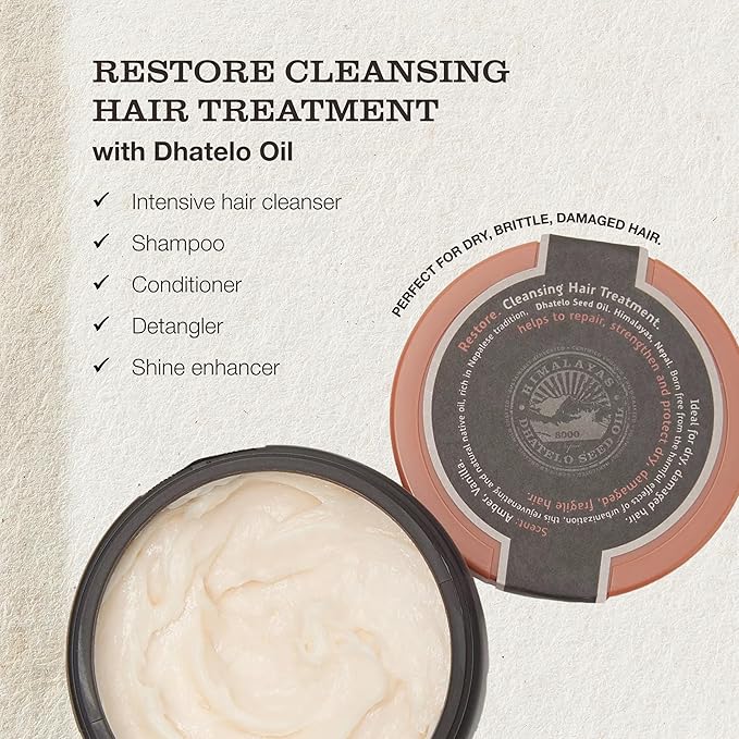 Tweak’d by Nature - Restore Cleansing Hair Treatment, Hair Mask for Damaged Hair, 5-in-1, Strengthens and Nourishes Dry Hair for Silky and Soft Feel, Cruelty Free (8 ounces)-VivaGrace Women