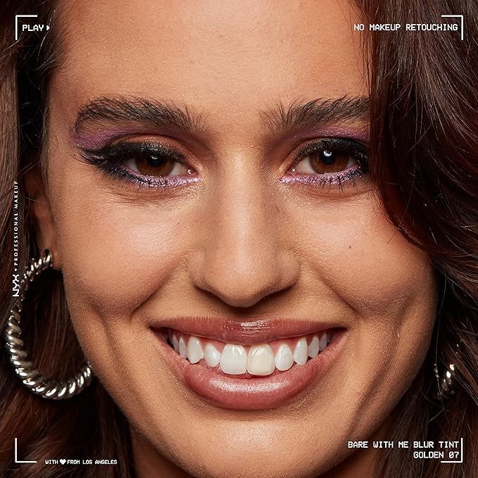 NYX PROFESSIONAL MAKEUP Bare With Me Blur Skin Tint Foundation Make Up with Matcha, Glycerin & Niacinamide - Golden-VivaGrace Women