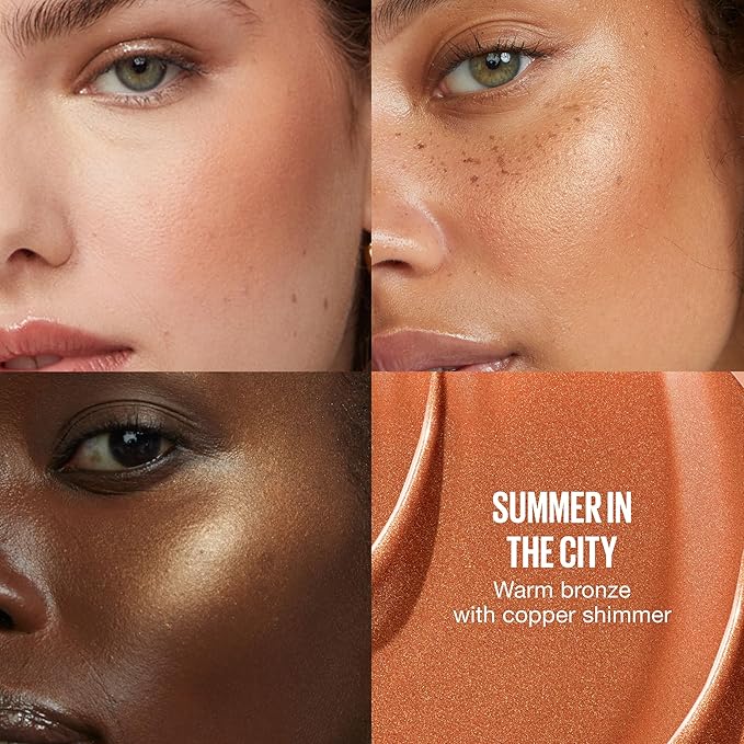 Maybelline Sunkisser Multi-Use Liquid Blush and Bronzer, Blendable, Longwear, Glowy Make Up, Summer In The City, 1 Count-VivaGrace Women