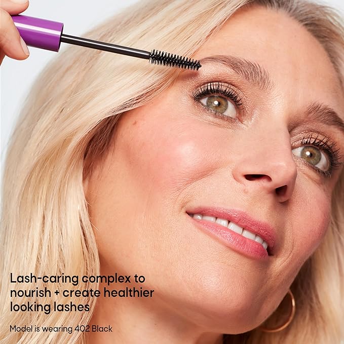 Almay Thickening & Tint Mascara, Instant Soft Full Volume, Conditions & Darkens Natural Lashes Over Time, No Flaking or Clumping, 402 Black, 2 count