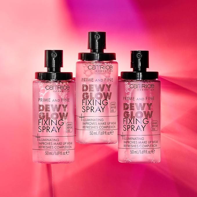 Catrice | Prime & Fine Illuminating Dewy Glow Spray | Transparent and Fast Drying Fixing Spray| Paraben Free & Vegan | Cruelty Free (Pack of 1)-VivaGrace Women