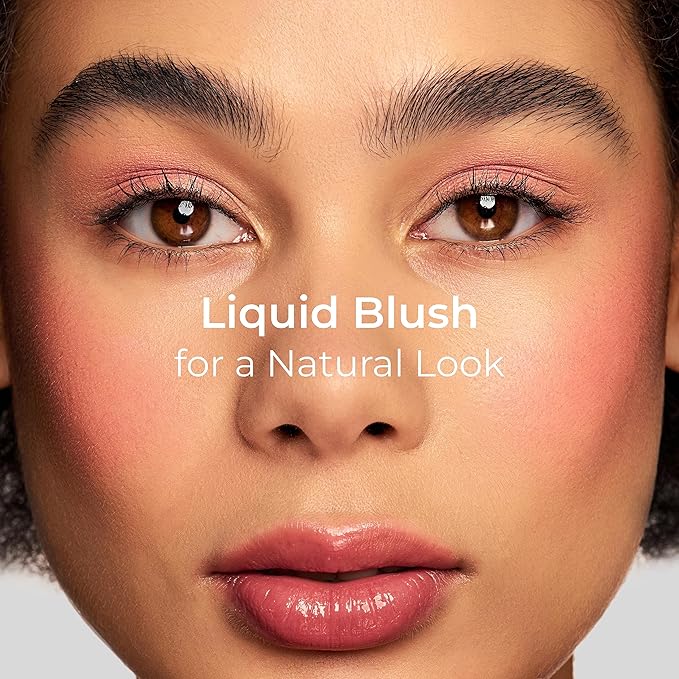 Lamel BB Blush Cheek Makeup - Lightweight and Long Lasting Liquid Blush - Blendable Cream Blush for Cheeks, Natural Finish Cream Contour - Nude Liquid Blush, 401 (Tea Rose) -10ml/0,33fl.oz-VivaGrace Women
