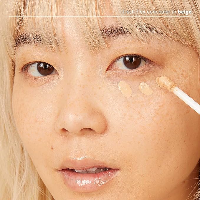 Honest Beauty Fresh Flex Concealer with Niacinamide + Vitamin E + Hyaluronic Acid | Vegan + Cruelty free | Beige, 0.17 fl oz-VivaGrace Women