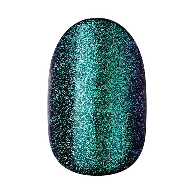 WICKED X imPRESS Design Press On Nails , The EASIEST NO GLUE Mani, Super Hold Adhesive, ‘The Green Elixir’, Green, Short Oval, Includes 30 Fake Nails, 1 Prep Pad, 1 Manicure Stick, 1 Mini File