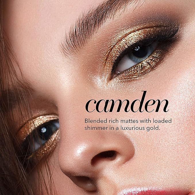 Pippa Of London Camden Make Up Palette 353 with 9 Luxury Matte, Shimmer and Glitter Eyeshadows in Rose Gold case with Mirror-VivaGrace Women