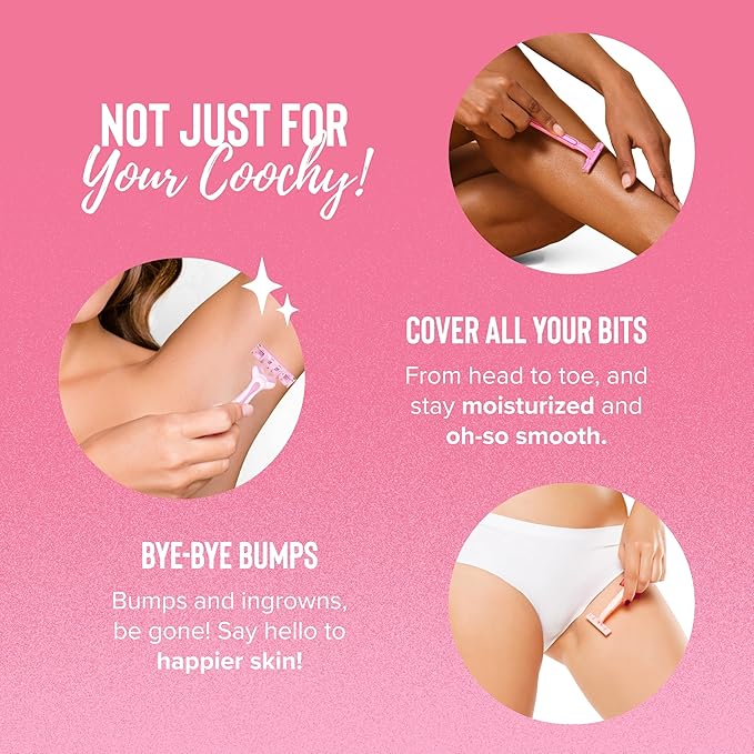 Coochy Shave Cream - Moisturizing Shave Lotion - Gentle Intimate Shaving Cream - For Bikini Area, Underarms, Legs & More - Rash-Free, Hydrating Formula - 12.5 oz, Frosted Cake-VivaGrace Women