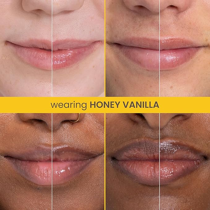 Burt's Bees Rescue Lip Relief, Honey Vanilla, Hydrating Lip Balm for Dry Cracked Lips, with Responsbily Sourced Beeswax and Shea Butter, 100% Natural Origin, 1 Squeezy Tube, 0.35oz-VivaGrace Women