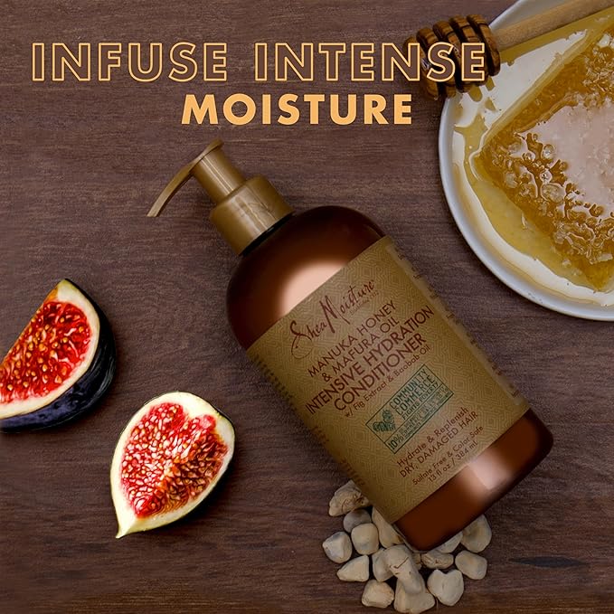 SheaMoisture Conditioner Intensive Hydration for Dry, Damaged Hair Manuka Honey and Mafura Oil to Nourish and Soften Hair 13 oz-VivaGrace Women