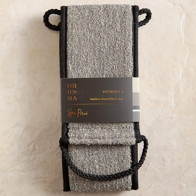 Urbana Spa Prive Men's Bamboo Charcoal Collection, Back Strap-VivaGrace Women
