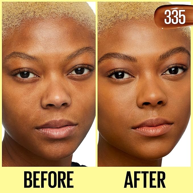 Maybelline Fit Me Tinted Moisturizer, Natural Coverage, Face Makeup, 335, 1 Count-VivaGrace Women